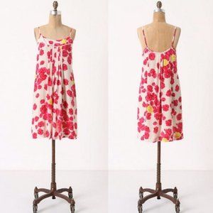 💖 *Moulinette Souers* Anthropologie Silk Rose Dress, size 0